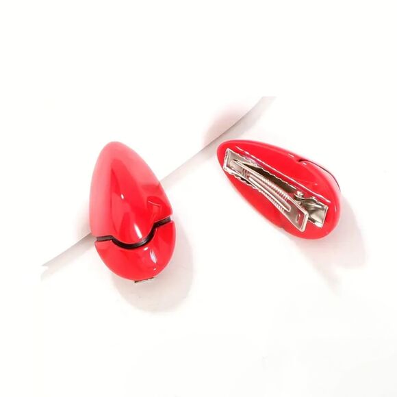 Neon Genesis Evangelion Asuka Cosplay Version Red Hair Clips Set - Picture 3 of 3